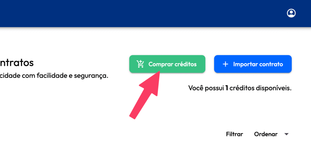 PASSO 2 - Comprar créditos PASSO 2 - Comprar créditos